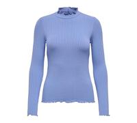 JdY Damen Jdyfransiska Life L/S Hi-NCK Top Jr Noos, Ebb and Flow, X-Small