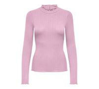 JdY Damen Jdyfransiska Life L/S Hi-NCK Top Jr Noos, Pink Lady, XX-Large