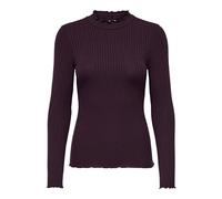 JdY Damen Jdyfransiska Life L/S Hi-NCK Top Jr Noos, Winetasting, Large
