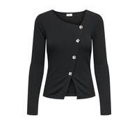 JdY Damen Jdyfreya L/S Button Top JRS Noos, Schwarz, S EU