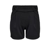 JDY Damen JDYGEGGO JRS NOOS Shorts, Black/Detail:Black Button, S