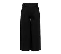 Jerseyhose JDY "JDYGEGGO NEW ANCLE PANTS JRS NOOS", Damen, Gr. M (38), N-Gr, schwarz (schwarz detail:schwarz buttons), Web, Obermaterial: 95% Polyester, 5% Elasthan, unifarben, knöchelfrei, Hosen Jers
