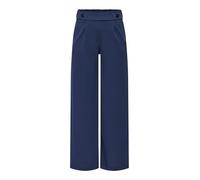 JdY Damen Jdygeggo New Long Pant Jrs Noos Hose, Black Iris/Detail:black Buttons, S / 32L EU