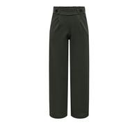 JdY Damen Marlene Hose Weit Geschnitten Schlupf Stoffhose GEGGO New Long Culotte Flare Pants, Farben:Grün-3, Größe:XL / 30L