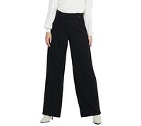 JDY Damen JDYGEGGO New Long Pant JRS NOOS weite Hose, Schwarz, XL/30 | Weiter Beinschnitt fit, Lang, Casual, Bei max. 30 grad waschen