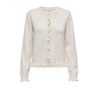 JdY Damen Jdyletty L/S On Frill Cardigan KNT Noos, Birch, XL EU