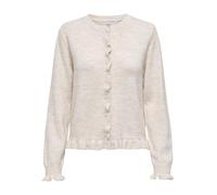 JDY Damen Jdyletty L/S On Frill Cardigan KNT Noos, Birch, XS EU
