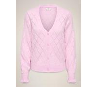 JdY Damen Jdyletty L/S V-Neck Struc Cardi KNT Noos, Pink Lady, XL