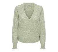 JdY Damen Jdyletty L/S V-Neck Struc Cardi KNT Noos, Seagrass, XL