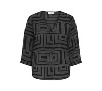 JdY Damen Jdylion Life Capote 3/4 Shirt WVN Noos, Black, 38