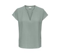 Shirtbluse JDY "JDYLION S/S TOP WVN NOOS", Damen, Gr. 38 (M), chinois grün, Web, Obermaterial: 100% Polyester, unifarben, regular fit normal, V-Ausschnitt, Blusen (59826643-38) chinois grün