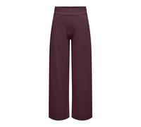 JdY Damen Jdylouisville Catia Life Wd PNT JRS Noos Hose Mit Hohem Bund Und Weitem Bein, Maroon Banner, S / 32L