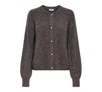 Strickjacke JDY "JDYLUMI LIFE L/S BUTTON CARDIGA KNT NOOS", Damen, Gr. L, bracken detail:melange, Strick, Obermaterial: 52% Polyester, 41% Polyacryl, 4% Wolle, 3% Elasthan, meliert, regular fit normal