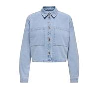 JDY Damen Jdymarly L/S Boxy Shacket DNM Noos, Light Blue Denim, XL EU