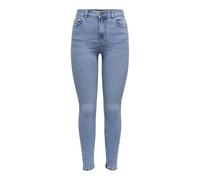 JdY Damen Jdymoon Hw Skinny Jeans Medbluednm Noos, Medium Blue Denim, S / 34L EU