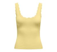 JdY Damen Jdynanna S/L Scallop Edge Top KNT Noos, Pale Banana, S