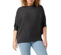 JDY Damen JDYNEW Behave BATSLEEVE KNT NOOS Pullover, Dark Grey Melange/Detail:Melange, M