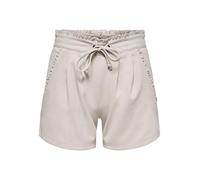 Shorts JDY "JDYNEW CATIA SHORTS JRS NOOS", Damen, Gr. M (38), N-Gr, chateau gray, Web, Obermaterial: 95% Polyester, 5% Elasthan, regular fit, Hosen Shorts (20560956-M) chateau gray