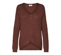 JDY Damen JDYNEW Megan L/S KNT NOOS Pullover, Smoked Paprika/Detail:W. Black PLY, XL