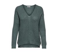 JdY Damen Jdynew Megan L/S KNT Noos Strickpullover, North Atlantic/Detail:w. Black Ply, XS EU