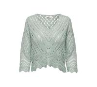 JdY Damen Jdynew Sun 3/4 Cropped KNT Noos Strickpullover, Jadeite, S EU