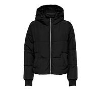 JDY Women's JDYNEWERICA Short Hood Jacket OTW NOOS Jacke, Black/Detail:Silver Zipper, M
