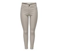 JDY Damen Jdynewthunder Coated High Skn PNT Noos Hose, Hellgrau, XXL / 34L