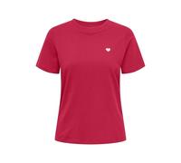 JdY Damen Jdypisa S/S Print Top JRS Noos, Viva Magenta, X-Small