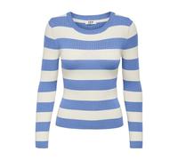 JdY Damen Jdyplum L/S O-Neck KNT Noos Gerippter Pullover Aus Viskose-Mix, Provence, L EU