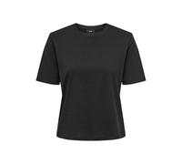 JdY Damen Jdyrex S/S Top JRS Noos, Black, Medium