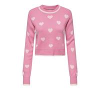 JdY Damen Jdyromance L/S Jacq. KNT Noos Strickpullover, Sachet Pink, L EU