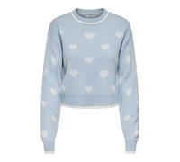 JdY Damen Jdyromance L/S Jacq. Pullover KNT Noos, Celestial Blue, M