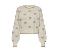 JDY Damen Jdyromance L/S Jacq. Pullover KNT Noos Strickpullover, Birch, L