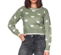 JDY Damen Jdyromance L/S Jacq. Pullover KNT Noos Strickpullover, Sea Spray, M