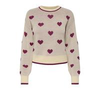 JdY Damen Jdyromance L/S Jacq. Pullover KNT Noos, Tapioca, L