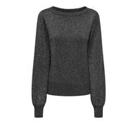 JdY Damen Jdyrue Glitter L/S Boat Pullove KNT Noos, Black, M