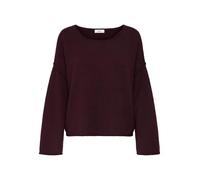JDY Damen Jdyrue Life L/S Boat Neck Pull KNT Noos, Maroon Banner, L