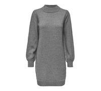 JdY Damen Jdyrue Life L/S High Neck Dress KNT Noos, Medium Grey Melange, S