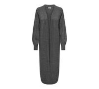 JdY Damen Jdyrue Life L/S Long Cardigan KNT, Dark Grey Melange, S
