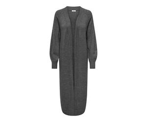 JdY Damen Jdyrue Life L/S Long Cardigan KNT, Dark Grey Melange, XS