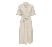 JDY Damen Jdysay 2/4 Midi Shirt Dress WVN Noos, Oatmeal, Small