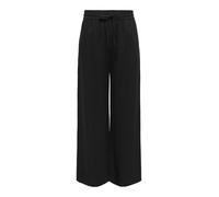 JdY Damen JDYSAY Linen HW Wide Pant WVN NOOS Leinenhose, Black, (L) W x 32L