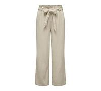 JdY Damen Jdysay Mw Linen Belt Pant WVN Noos Leinenhose, Oatmeal/Detail:Melange, 38 EU