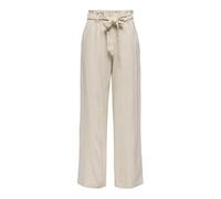 JdY Damen Jdysay Mw Linen Belt Pant WVN Noos Locker Geschnittene Hose, Oatmeal, 36