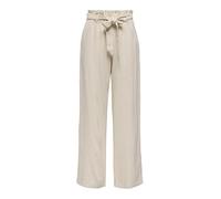 JdY Damen Jdysay Mw Linen Belt Pant WVN Noos Locker Geschnittene Hose, Oatmeal, 46