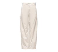 Jacqueline de Yong Damenhose Selma HW Barrel Pant Creme Größe L/32
