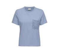 JdY Damen Jdyselma S/S Crochet Pocket Top JRS Noos, Kentucky Blue, X-Large