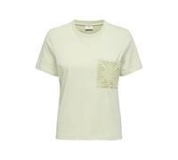 JdY Damen Jdyselma S/S Crochet Pocket Top JRS Noos, Sea Foam, XL