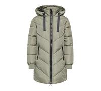 JDY Damen Jdyskylar Padded Hood Jacket OTW Noos Steppmantel, Vetiver/Detail:Black, L EU