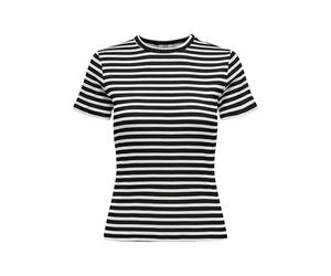JdY Damen Jdysolar S/S O Neck Top JRS Noos, Black, L